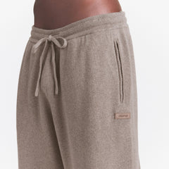 COTTON KNIT MENS STRAIGHT LEG JOGGER | DESERT HEATHER GREY