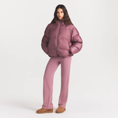 SKIMS PUFFERS HOODED JACKET | MUTED MAUVE