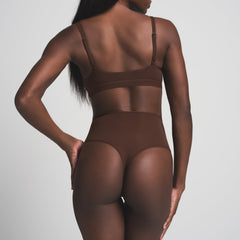 FITS EVERYBODY HIGH-WAISTED THONG | COCOA