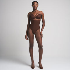 SKIMS BODY CORE SCULPT HIGH-WAISTED THONG | COCOA