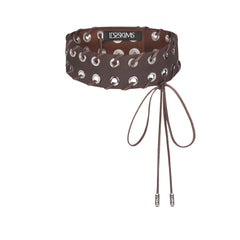 LUDOVIC DE SAINT SERNIN X SKIMS WAXED COTTON CHOKER | COCOA