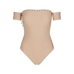 LUDOVIC DE SAINT SERNIN X SKIMS SKIMS BODY STRAPLESS BODYSUIT | CLAY