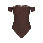 LUDOVIC DE SAINT SERNIN X SKIMS SKIMS BODY STRAPLESS BODYSUIT | COCOA