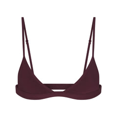 EVERYDAY COTTON TRIANGLE BRALETTE | CURRANT