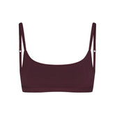 EVERYDAY COTTON SCOOP BRALETTE | CURRANT