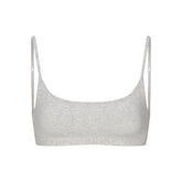 EVERYDAY COTTON SCOOP BRALETTE | LIGHT HEATHER GREY