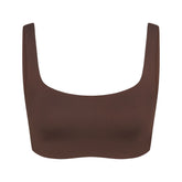 NikeSKIMS MATTE SCOOP NECK BRA | DARK SEPIA