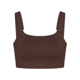 NikeSKIMS MATTE WIDE STRAP BRA | DARK SEPIA