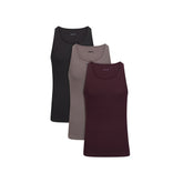 SKIMS COTTON MENS RIB TANK 3-PACK | CURRANT STERLING MULTI