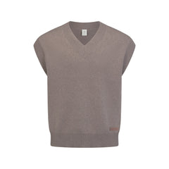 COTTON KNIT MENS SWEATER VEST | DESERT HEATHER GREY