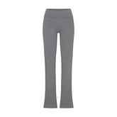 COTTON JERSEY FOLDOVER PANT | DARK HEATHER GREY