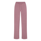 COTTON JERSEY STRAIGHT LEG PANT | MUTED MAUVE
