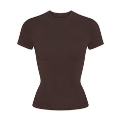 COTTON JERSEY T-SHIRT | ESPRESSO