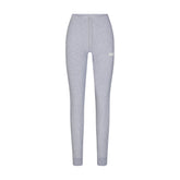 COTTON FLEECE LEGGING WITH EMBOSSED LOGO | HEATHER GREY