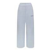 COTTON FLEECE DOUBLE WAISTBAND PANT WITH EMBOSSED LOGO | FOG