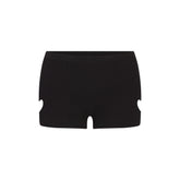 WORN IN JERSEY MICRO HEART SHORT | WASHED ONYX