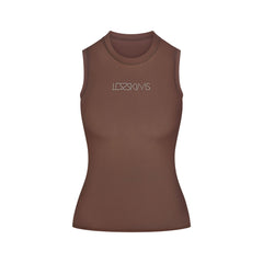 LUDOVIC DE SAINT SERNIN X SKIMS MILKY SHEER TANK | COCOA