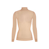 LUDOVIC DE SAINT SERNIN X SKIMS MILKY SHEER MOCK NECK LONG SLEEVE TOP | SIENNA