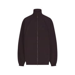 NikeSKIMS STRETCH NYLON OVERSIZED TRACK JACKET | DARK ROAST