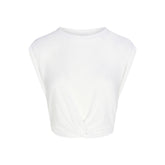 NikeSKIMS PERFORMANCE COTTON BLEND CROP TWIST TANK | SNOW