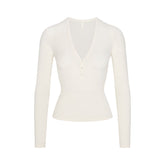 CLOUD SLEEP HENLEY | ECRU