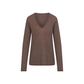 AIRY CASHMERE V-NECK PULLOVER | AMETHYST