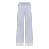 SILK LACE PANT | PERIWINKLE CONTRAST