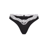 FITS EVERYBODY LACE DIPPED THONG | OBSIDIAN CONTRAST