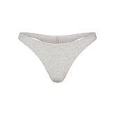 EVERYDAY COTTON THONG | LIGHT HEATHER GREY