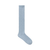 SWEATER KNIT CABLE SOCK | FOG