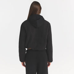 TEDDY BOXY ZIP UP JACKET | ONYX