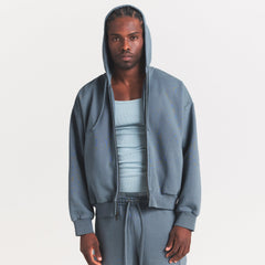 HEAVYWEIGHT FLEECE MENS ZIP UP HOODIE | KYANITE
