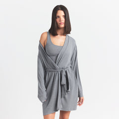 SOFT LOUNGE ROBE | HEATHER GRAY