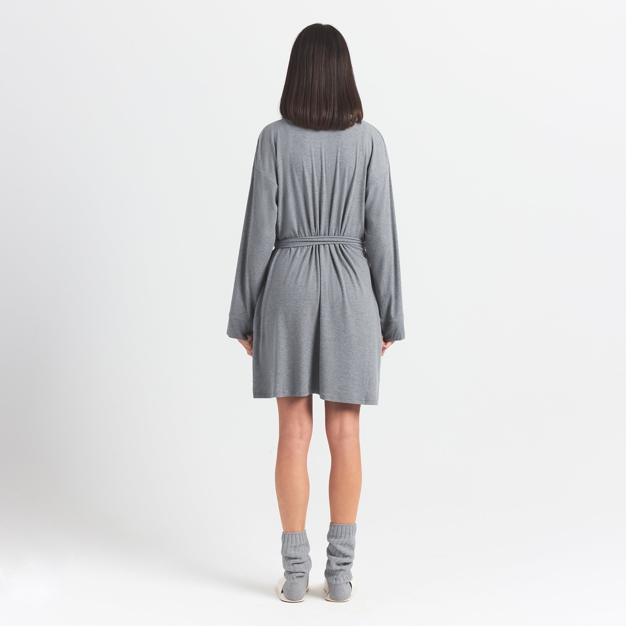 SOFT LOUNGE ROBE | HEATHER GRAY