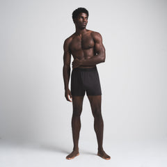 SKIMS COTTON MENS KNIT BOXER | ONYX