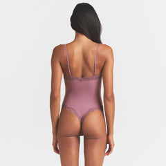 FITS EVERYBODY LACE CAMI BODYSUIT | MUTED MAUVE