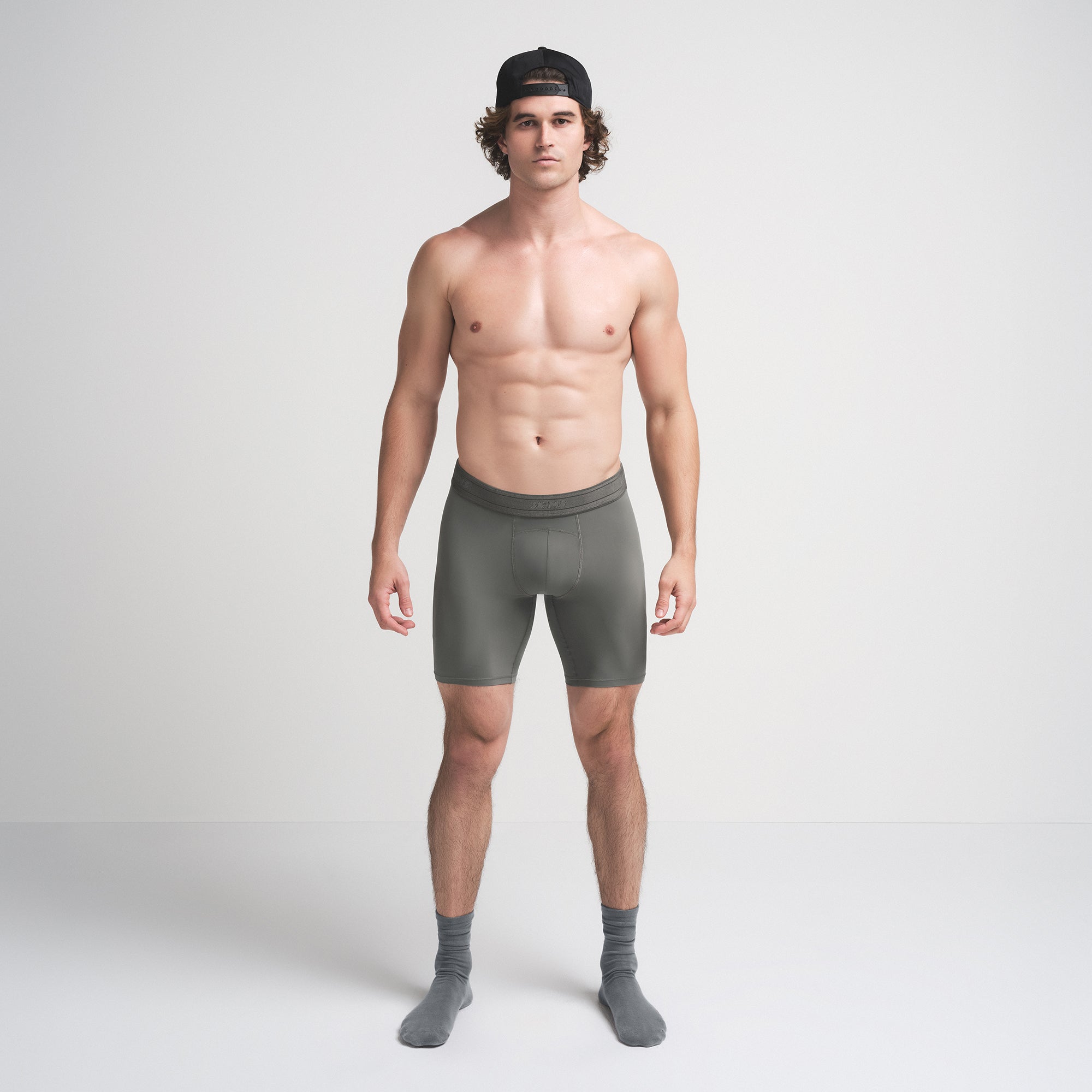 SPORT 7 INCH BOXER BRIEF | GUNMETAL