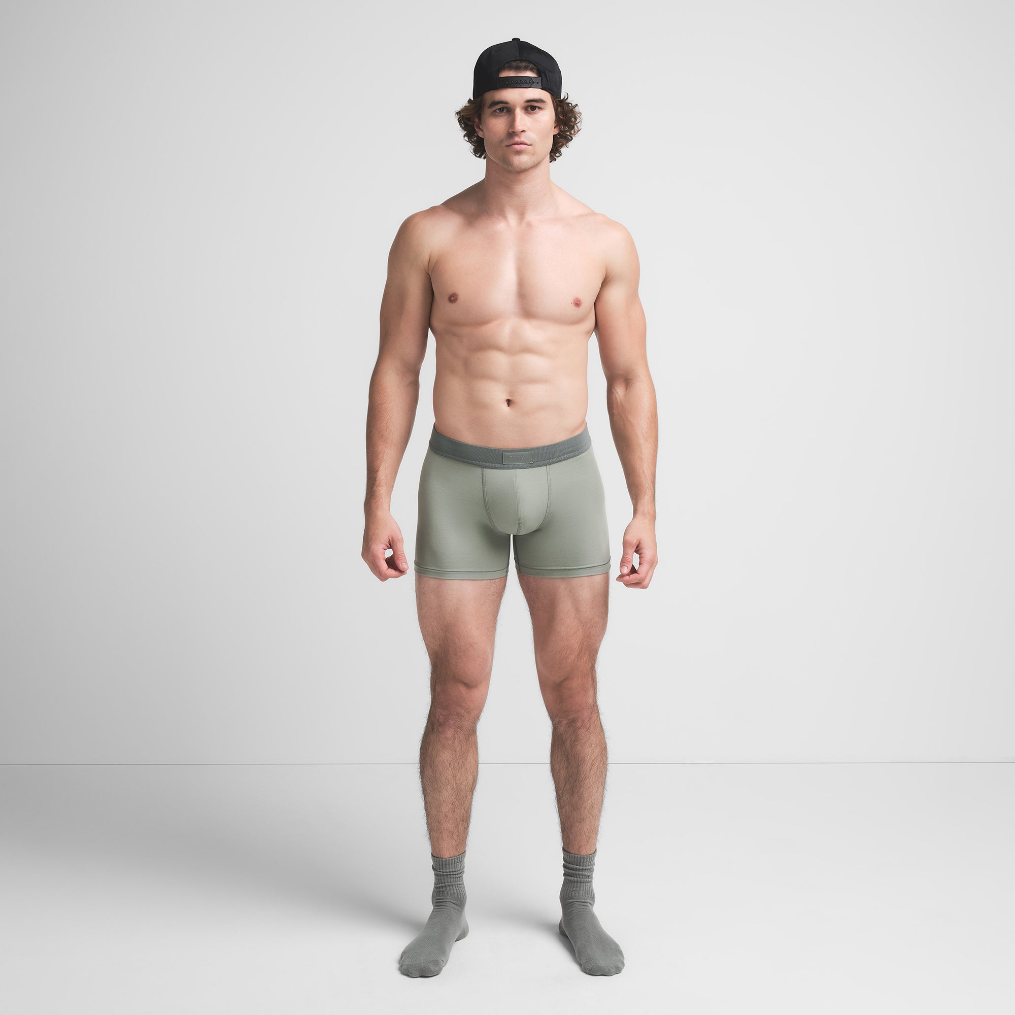 SKIMS COTTON MENS 3" BOXER BRIEF 3-PACK | STONE MULTI