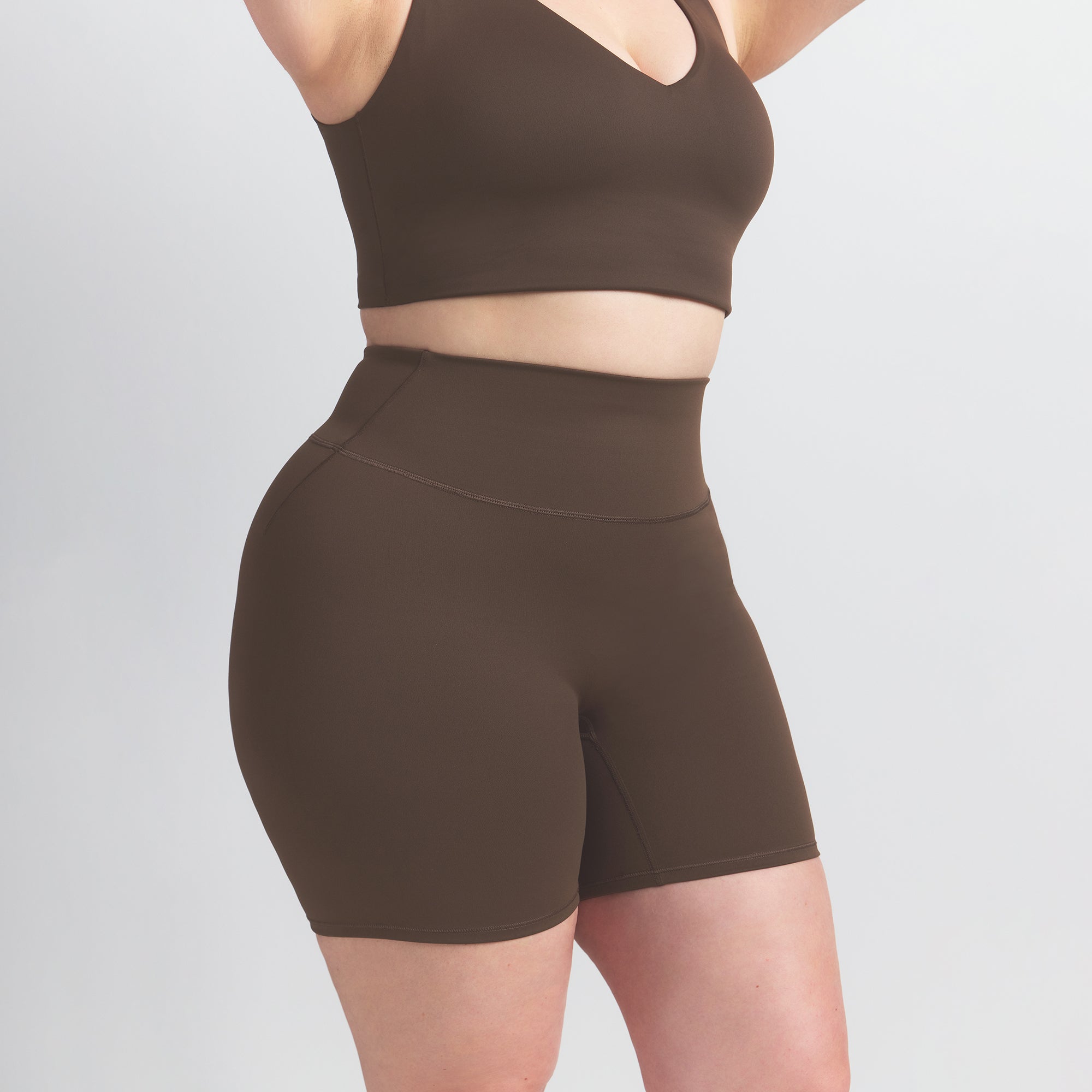 NikeSKIMS MATTE 5" BIKER SHORT | DARK SEPIA