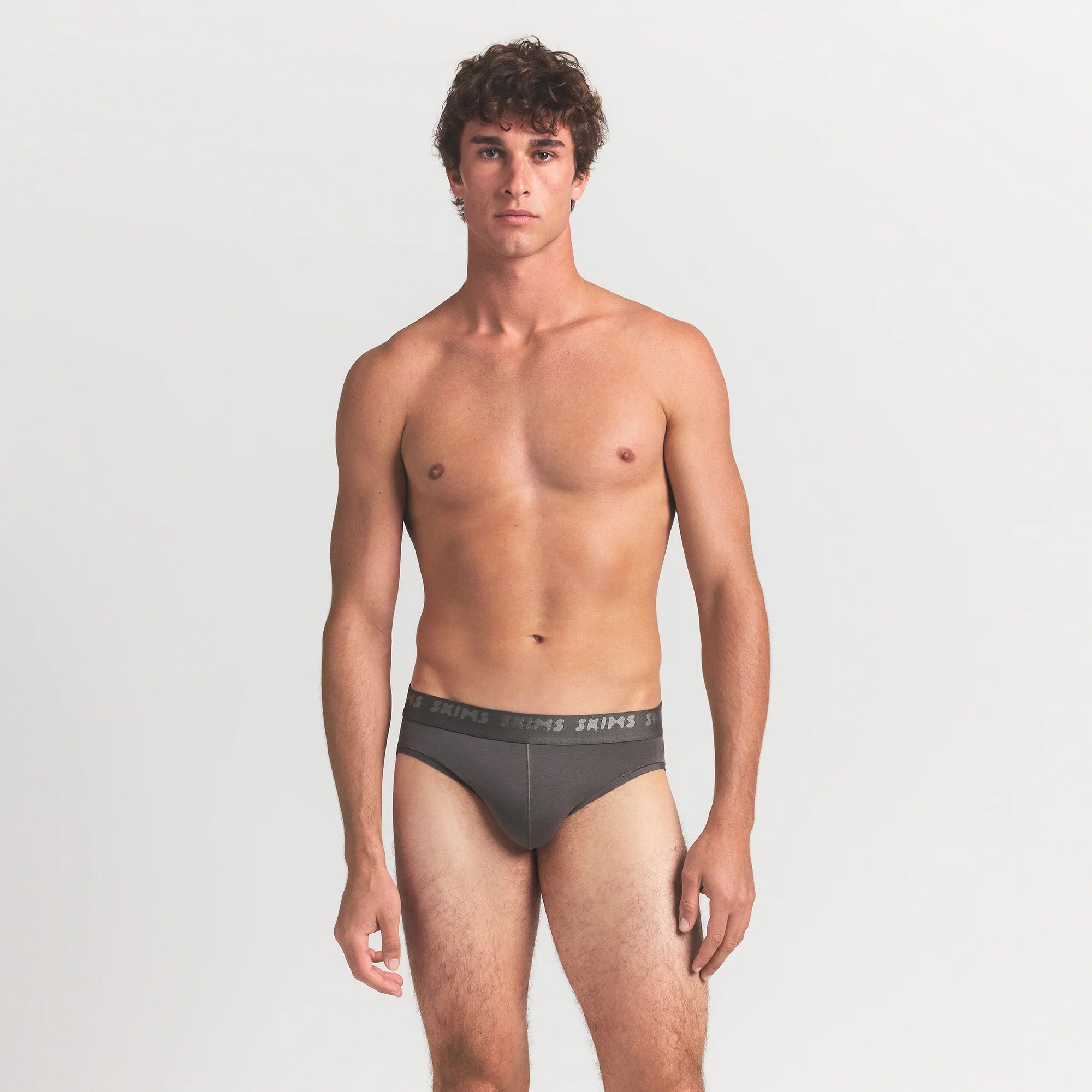 SKIMS STRETCH MENS BRIEF 3-PACK | GUNMETAL MULTI