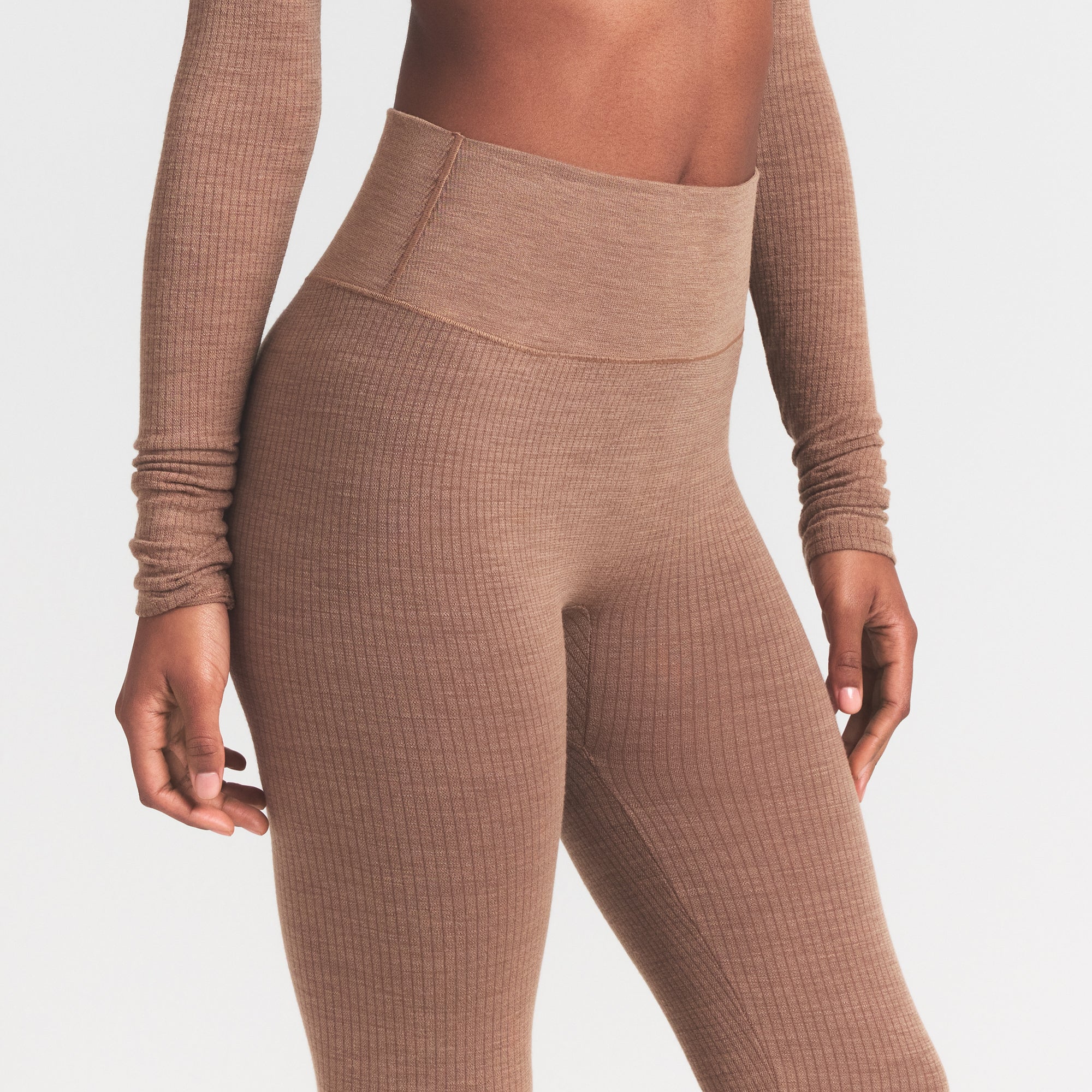 WOOL RIB HIGH-WAISTED LEGGING | SIENNA