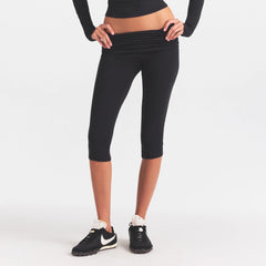 COTTON JERSEY FOLDOVER CAPRI | SOOT