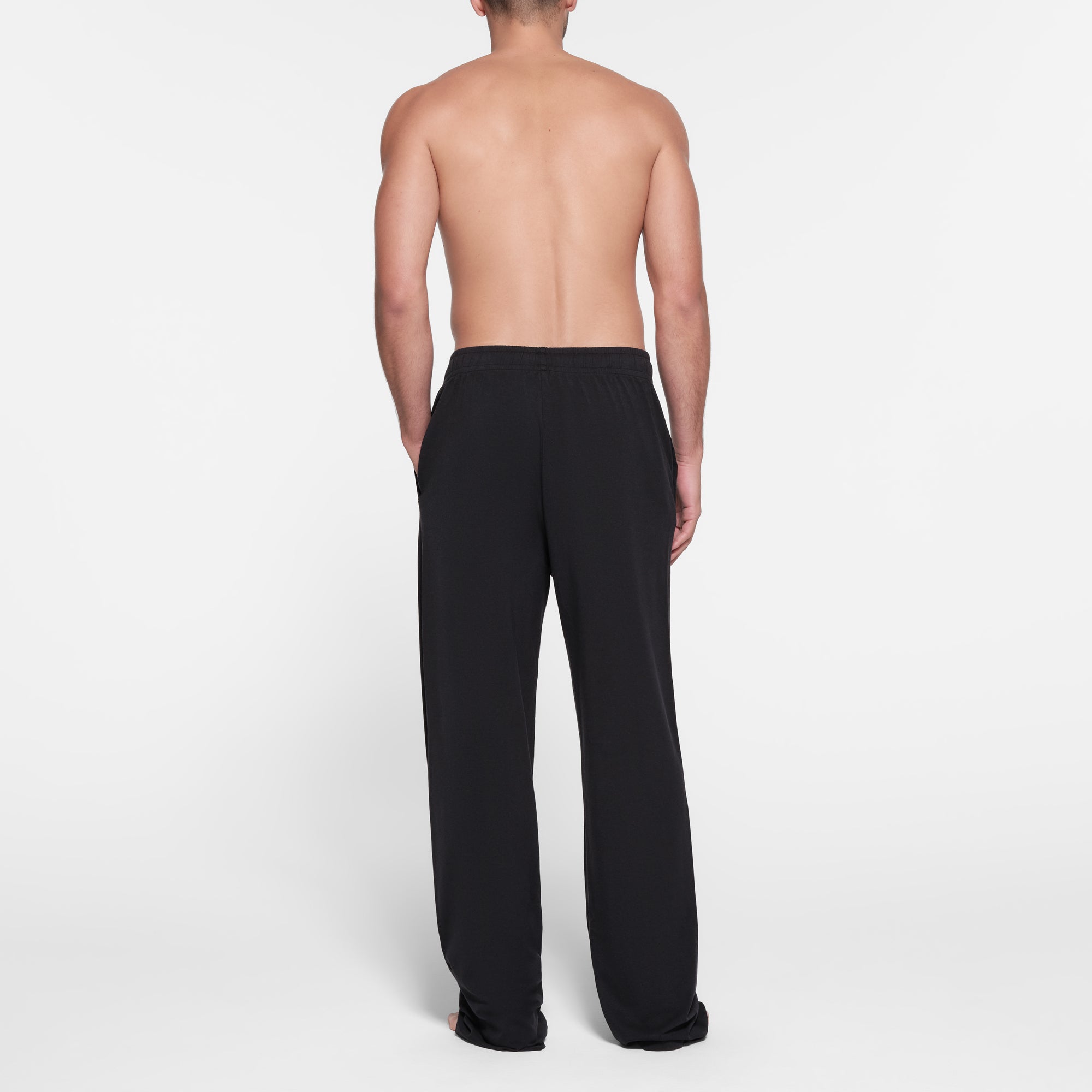 JERSEY LOUNGE MENS RELAXED STRAIGHT LEG PANT | OBSIDIAN