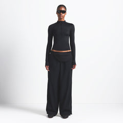 WOVEN NYLON TRACK PANT | OBSIDIAN