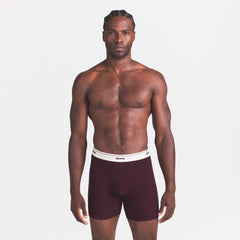 SKIMS COTTON RIB MENS 5" BOXER BRIEF | CURRANT
