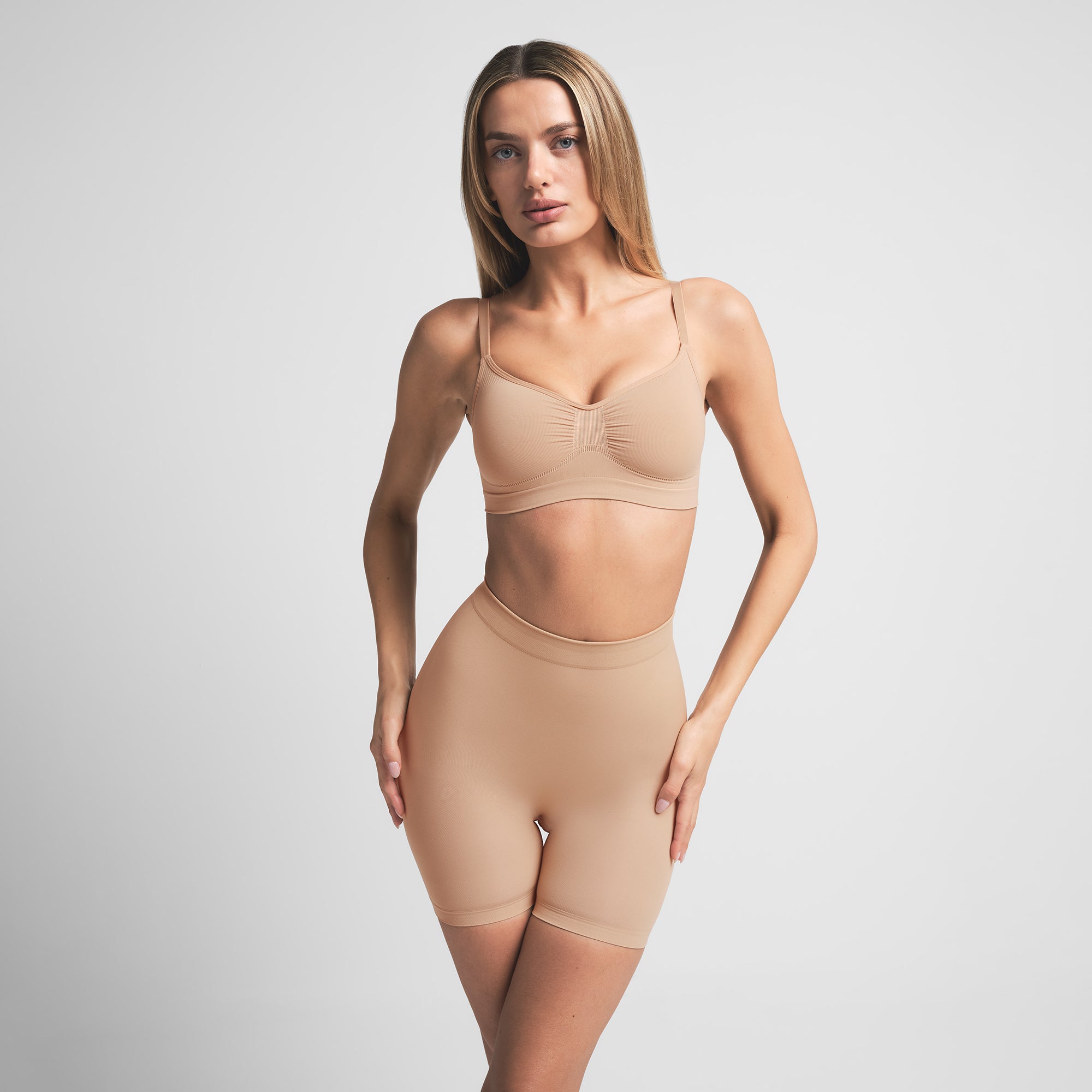 SEAMLESS SCULPT BRALETTE | CLAY
