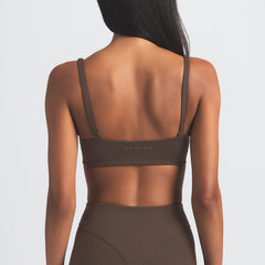 NikeSKIMS MATTE MICRO SCOOP BRA | DARK SEPIA