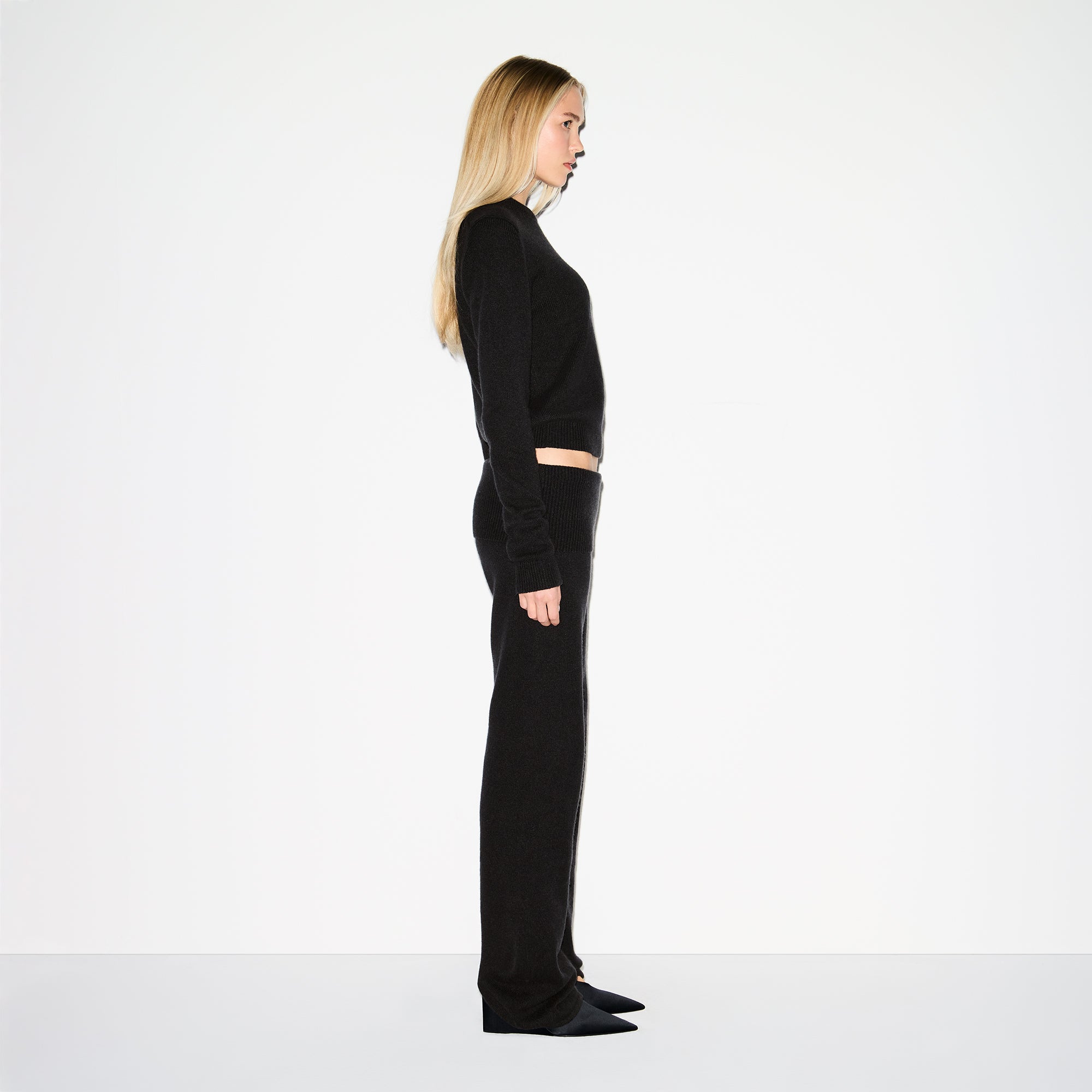 WOOL CASHMERE PANT | ONYX