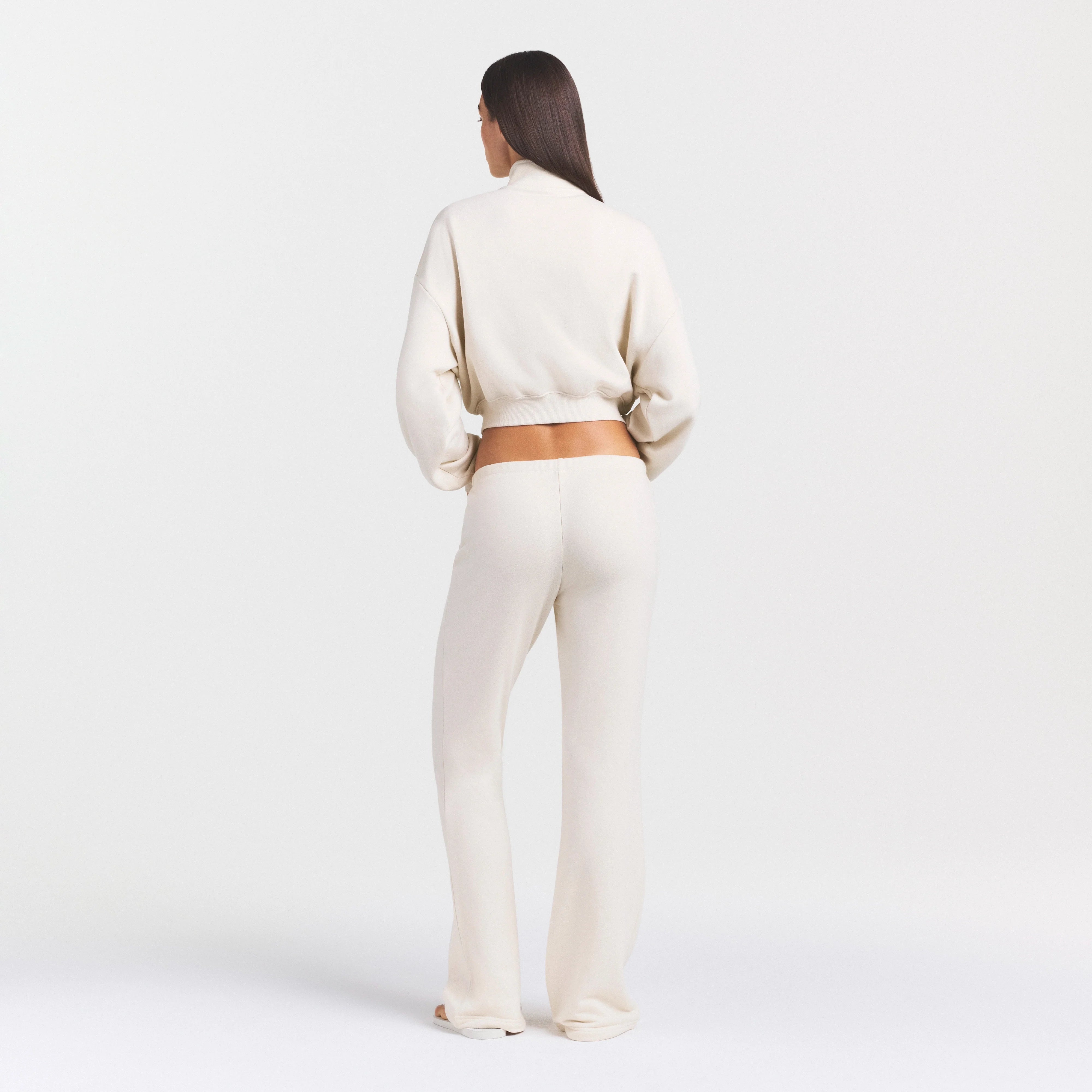 DRAPEY FRENCH TERRY STRAIGHT LEG PANT | BUFF