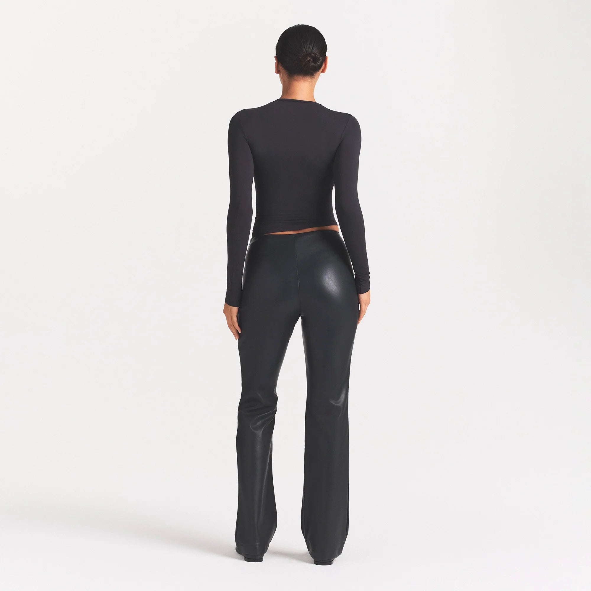 FAUX LEATHER PANT | ONYX